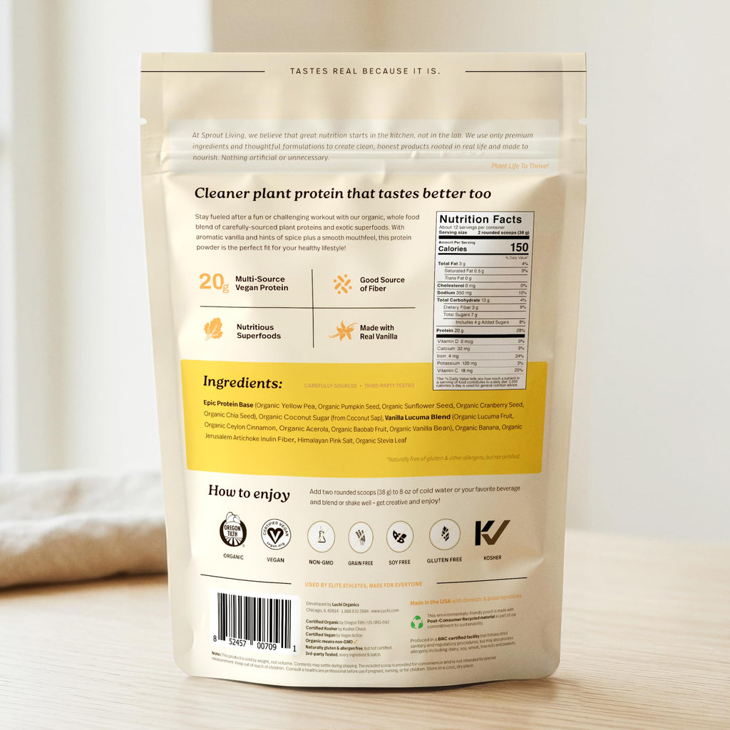 Sprout Living Epic Protein Plant Based Protein Powder

