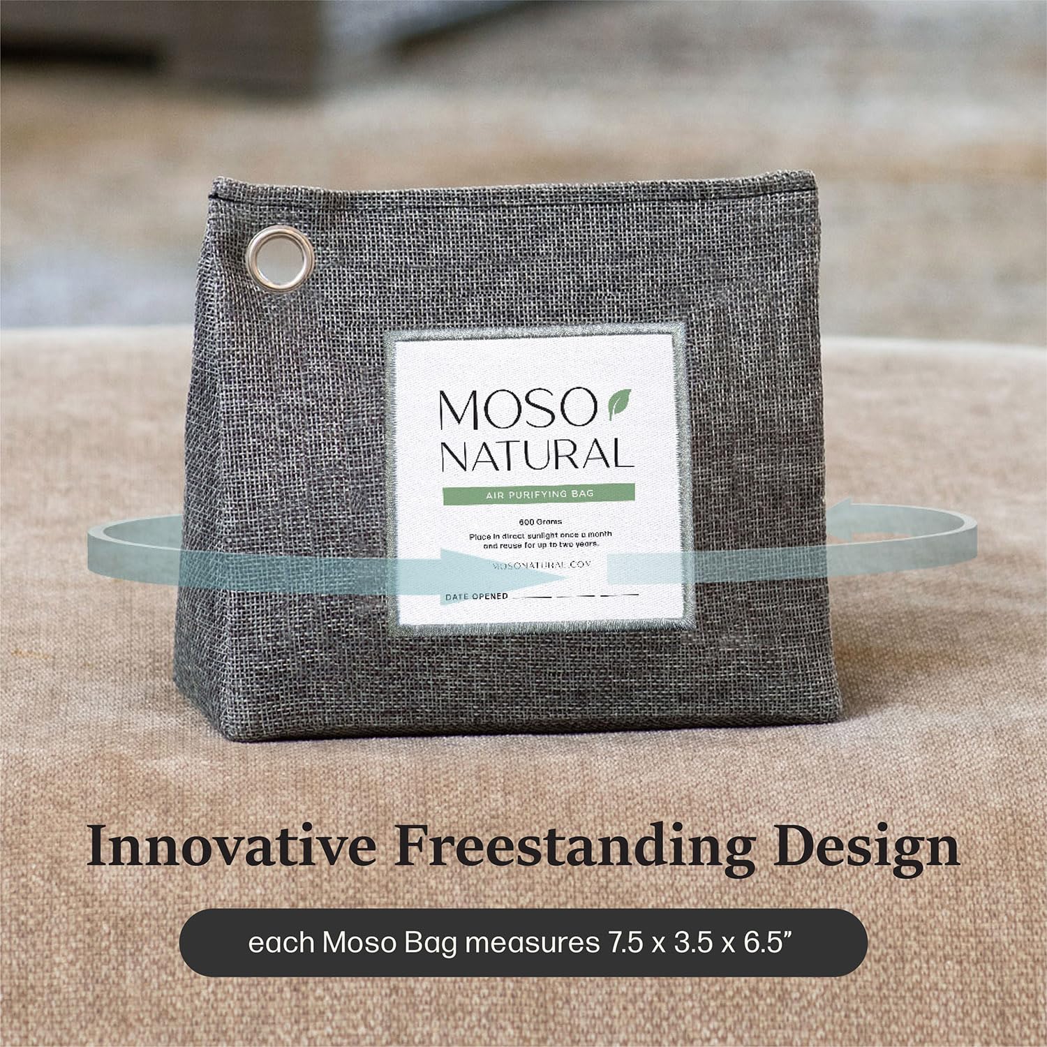 Moso Natural Bamboo Charcoal Air Purifying Bag Unscented

