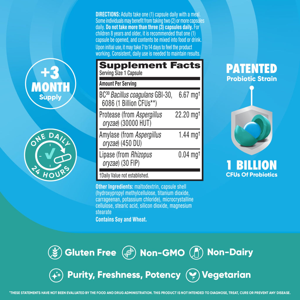 Digestive Advantage Probiotics for Women & Men with Enzymes

