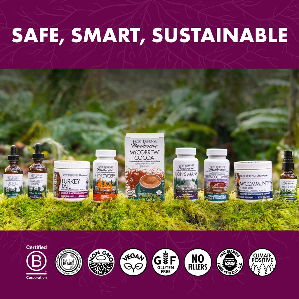 Host Defense Turkey Tail Capsules Digestive Health

