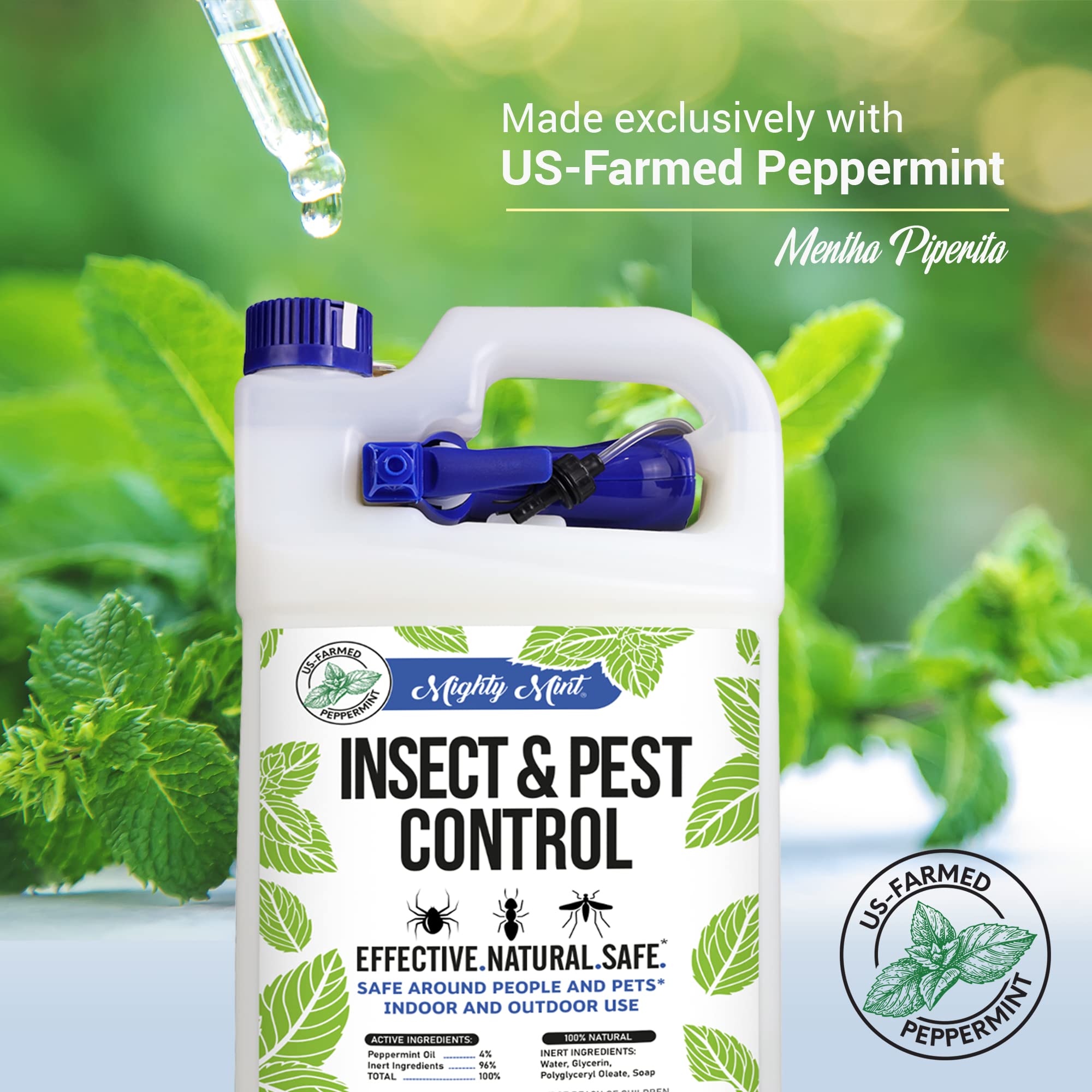 Mighty Mint Peppermint Oil Pest Repellent Spray - Pet-Safe

