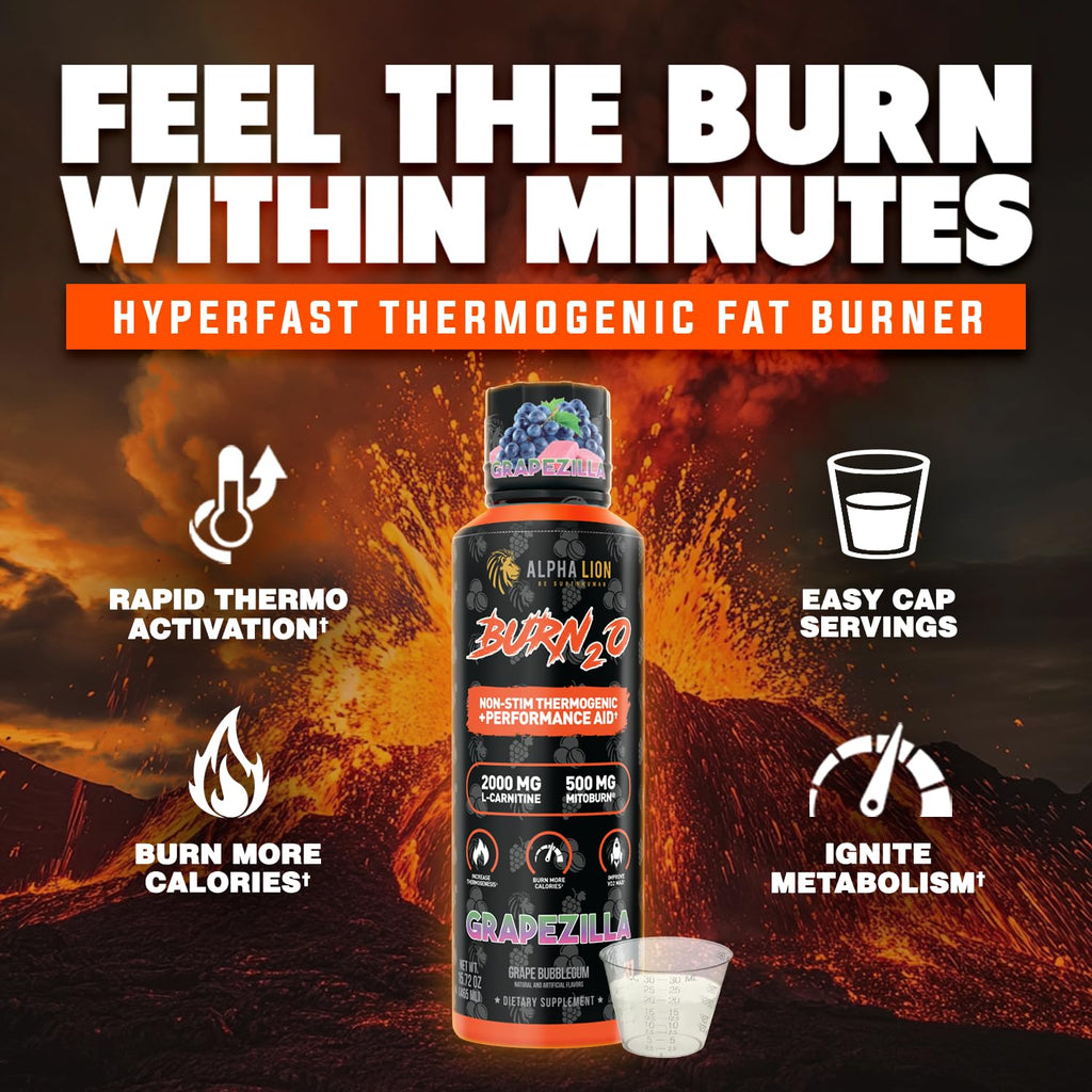 Alpha Lion L-Carnitine Liquid Burn2O 2000mg | Fat Burner

