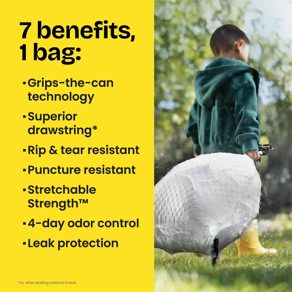 Glad ForceFlex Tall Kitchen Trash Bags Fragrance Free 13 Gal

