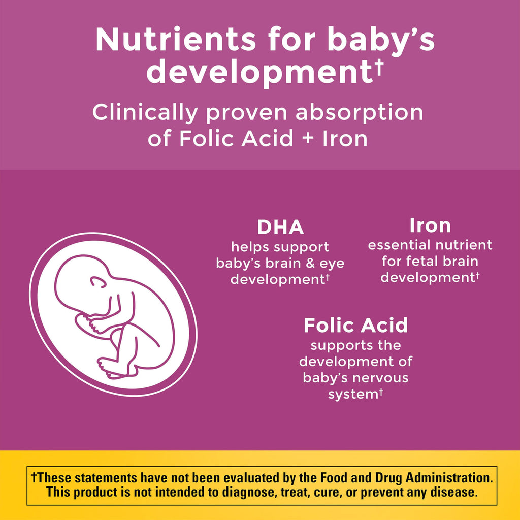 Nature Made Prenatal Vitamins with Folic Acid + DHA

