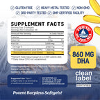 Omega-3 Fish Oil by MAV Nutrition - Triple Strength DHA

