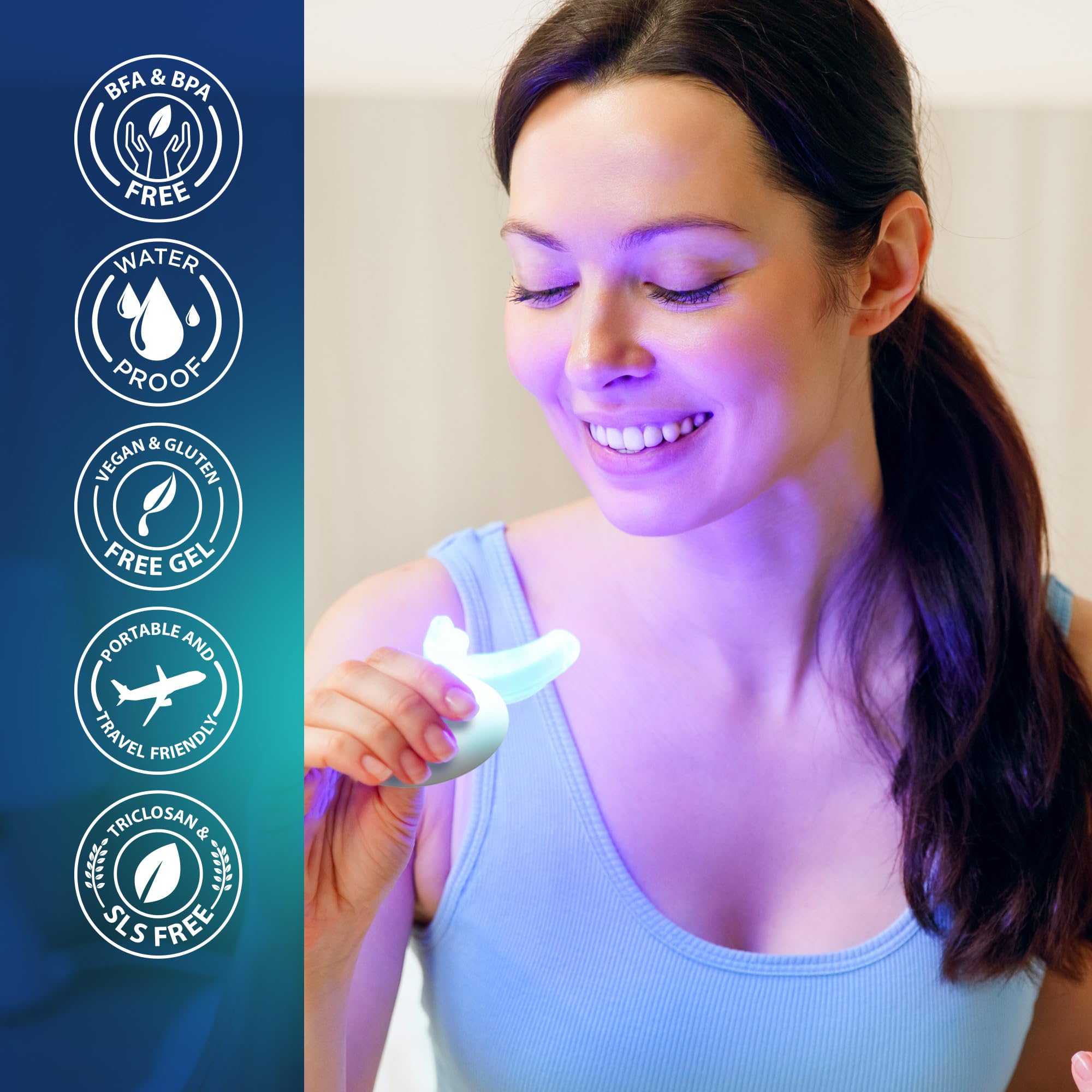 GuruNanda Teeth Whitening Kit with LED Light

