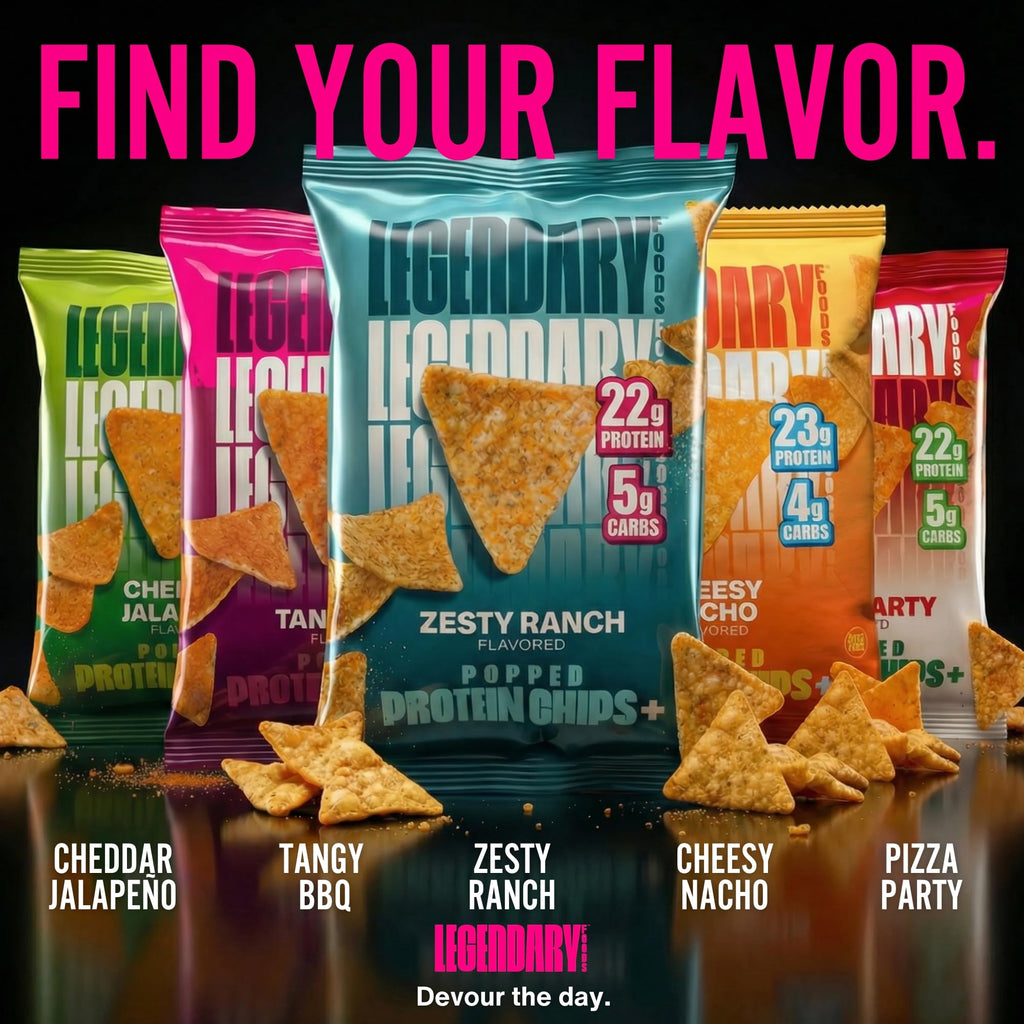 Protein Chips by Legendary Foods - 22g Protein 4g Net Carbs

