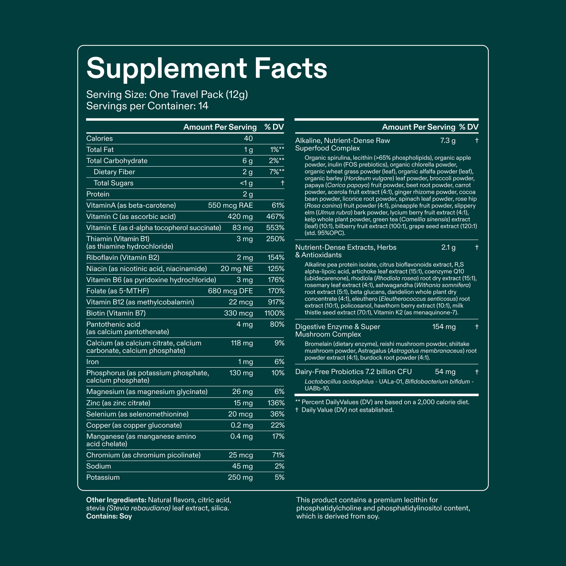 Athletic Greens AG1 Greens – Daily Multivitamin & Probiotic

