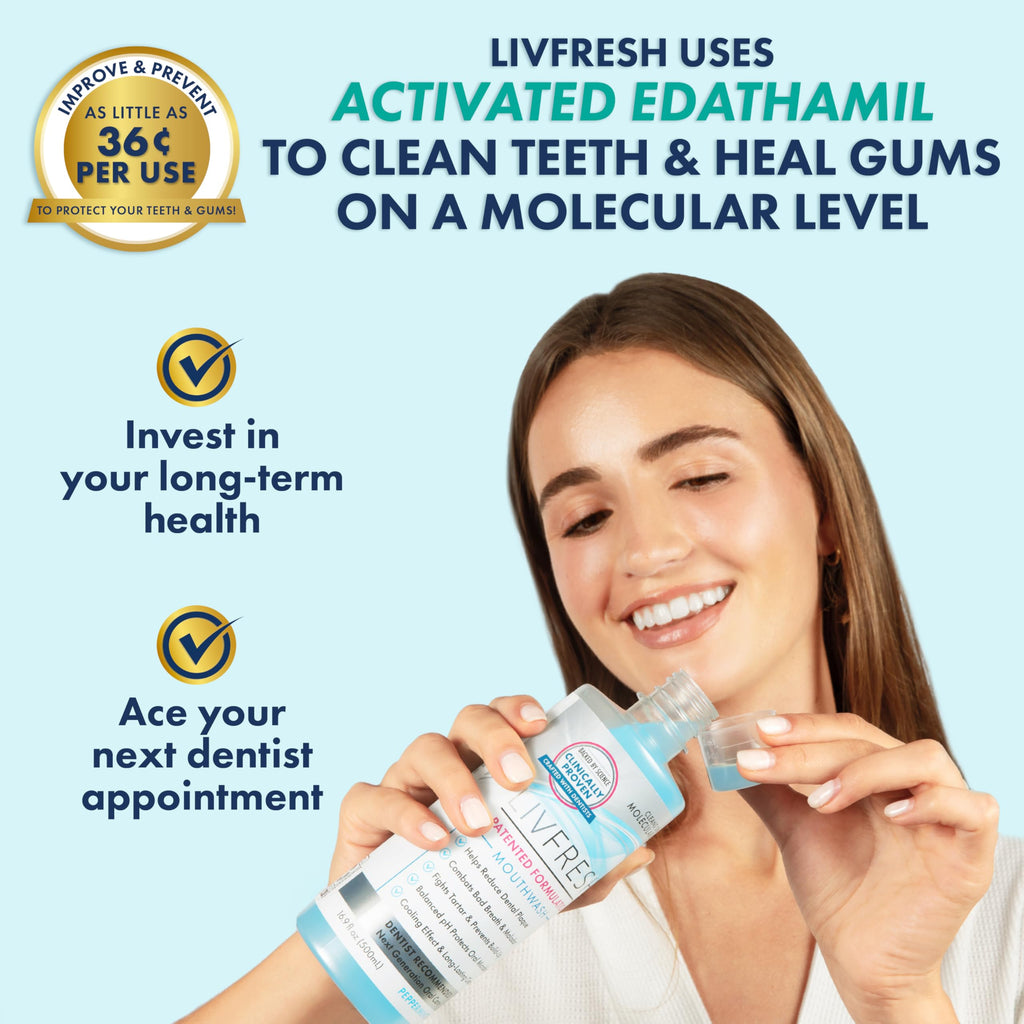 LIVFRESH Mouthwash - Clinically Proven Oral Care


