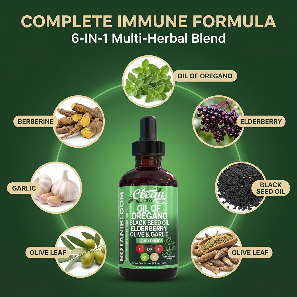 Clean Nutraceuticals Oil of Oregano Immune Support Liquid

