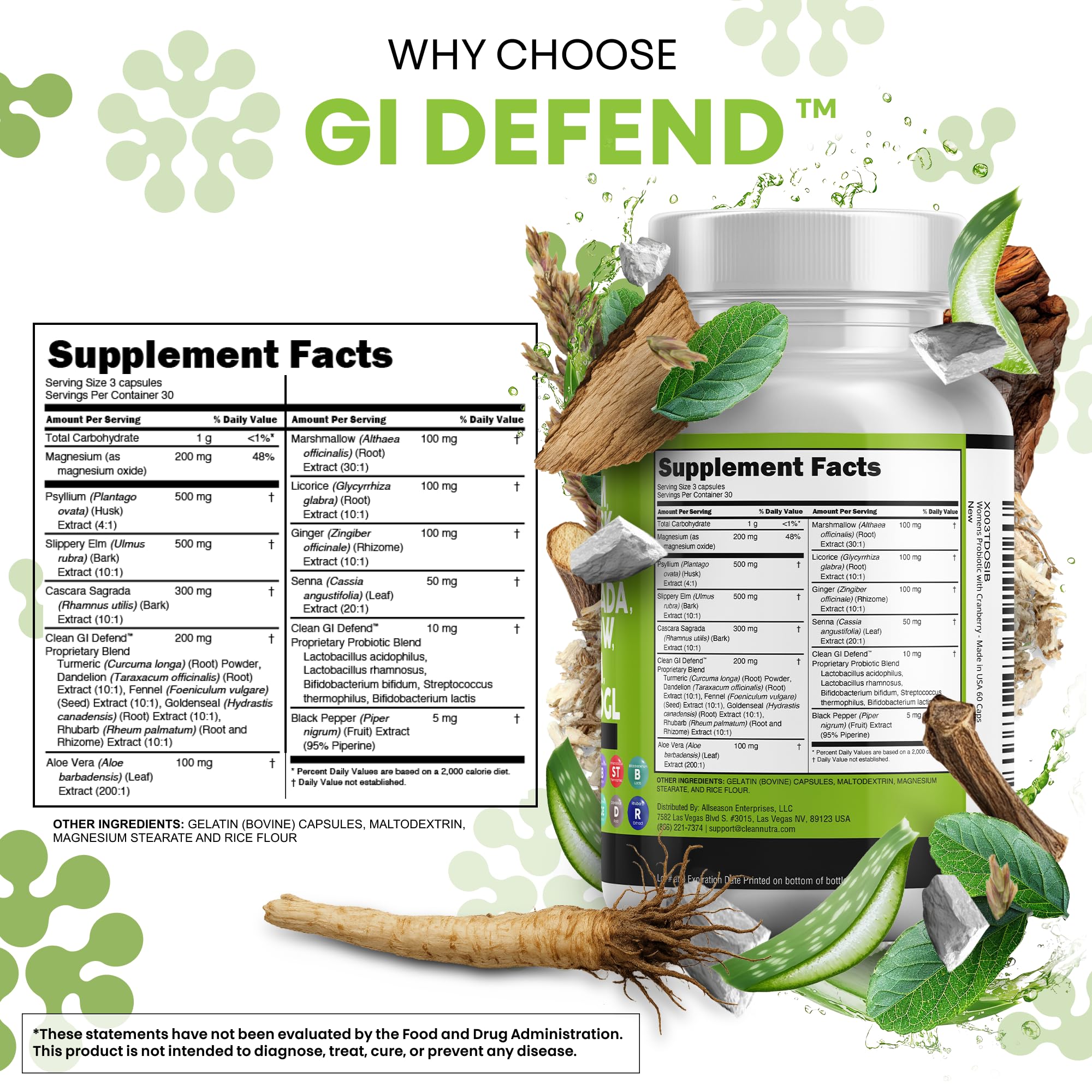 Probiotic Digestive Supplement by Clean Nutraceuticals

