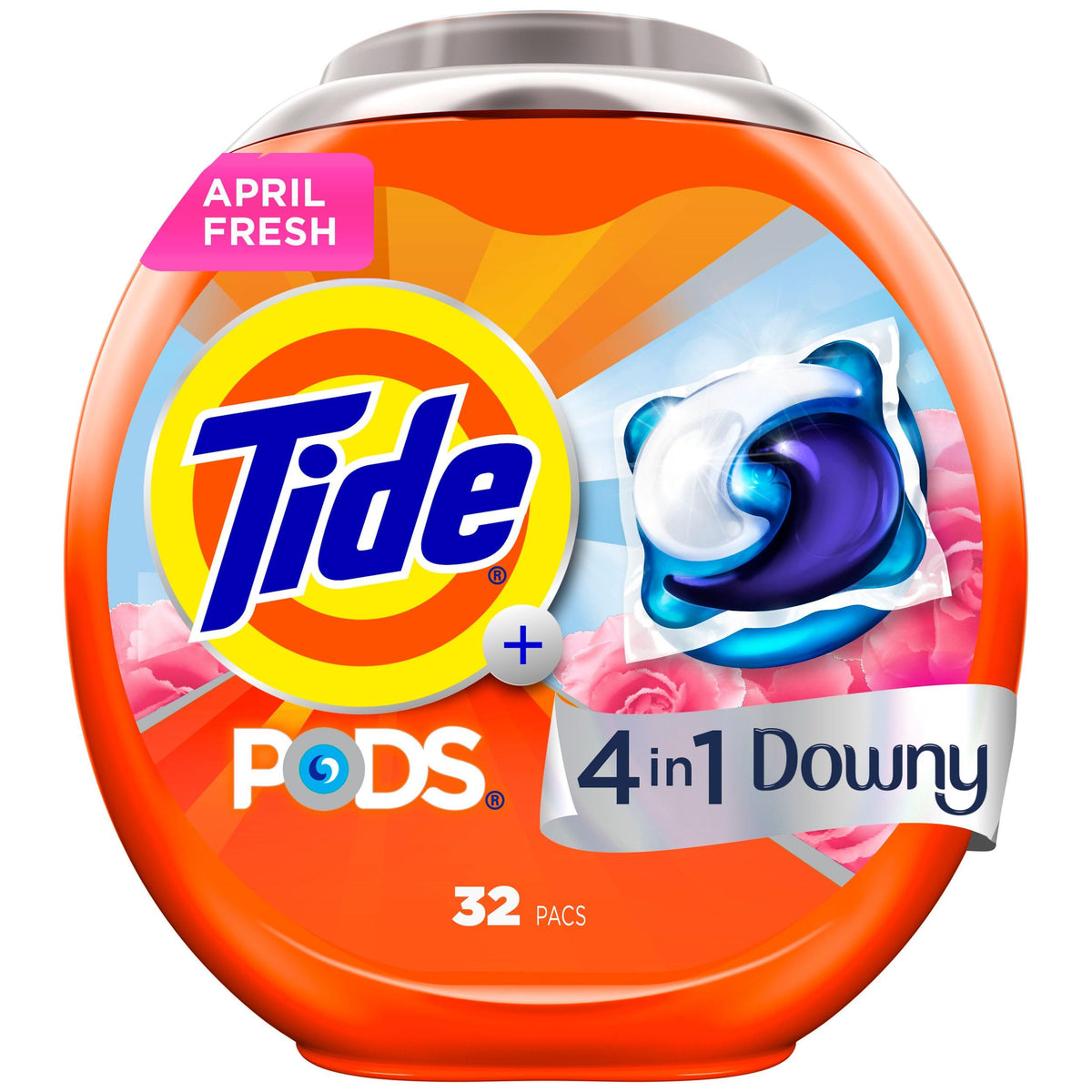 Tide PODS with Downy 4-in-1 Detergent Pacs, April Fresh
