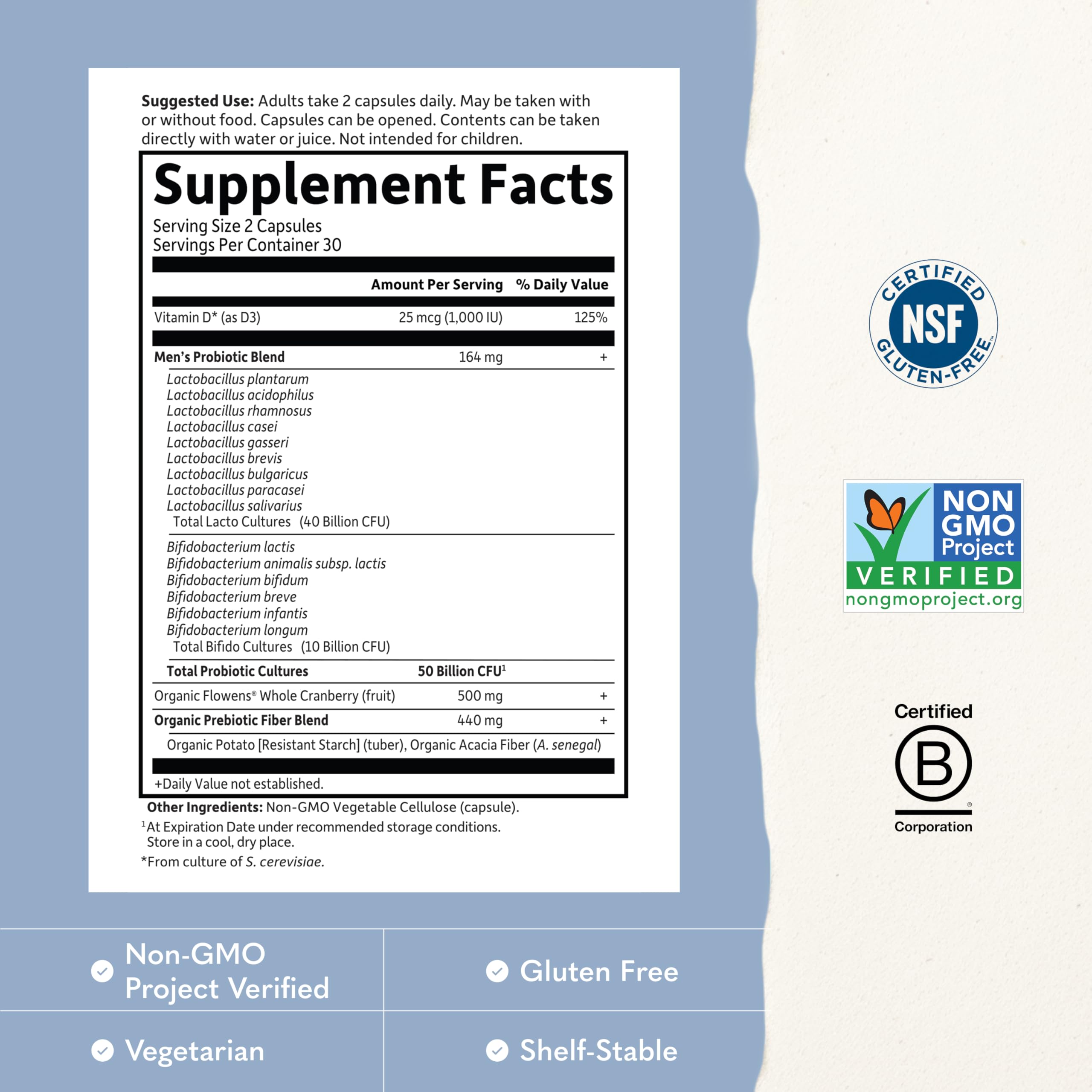 Garden of Life Prostate Plus Probiotic Vcap

