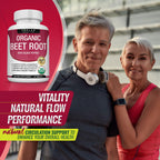 Toplux Organic Beet Root Tablets for Nitric Oxide Support

