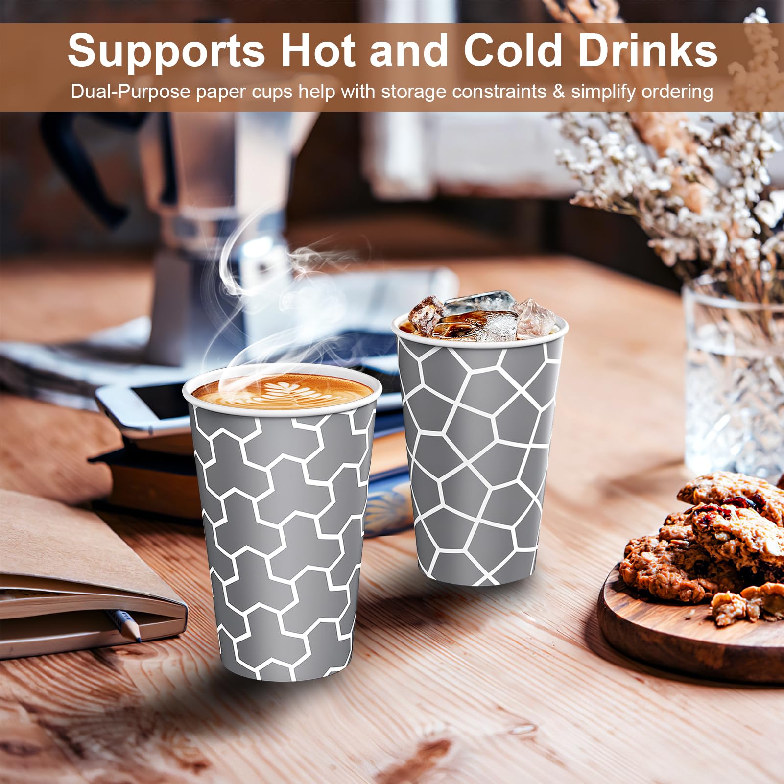 Huifany Paper Coffee Cups – Insulated Disposable Cups


