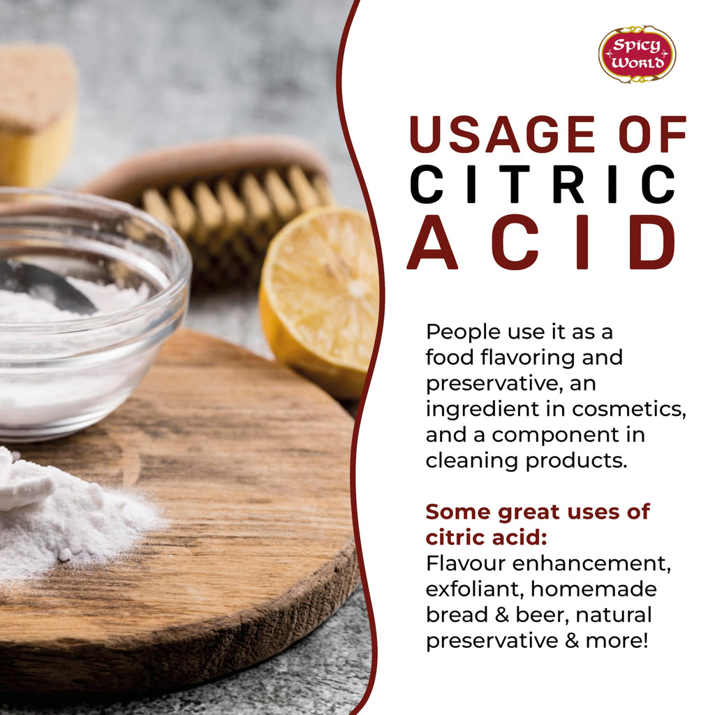 Pure Citric Acid Powder Food Grade Non-GMO by Spicy World

