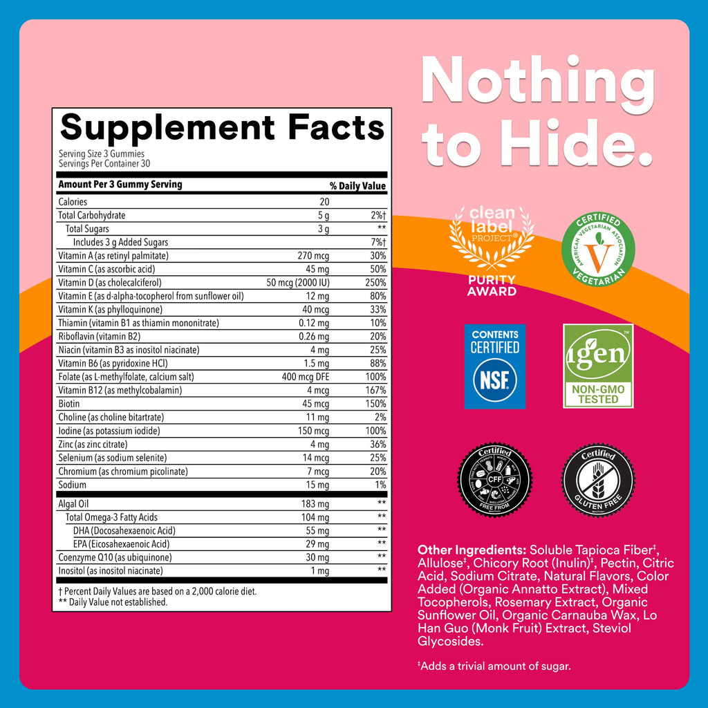 SmartyPants Women's Multivitamin Gummies with Omegas

