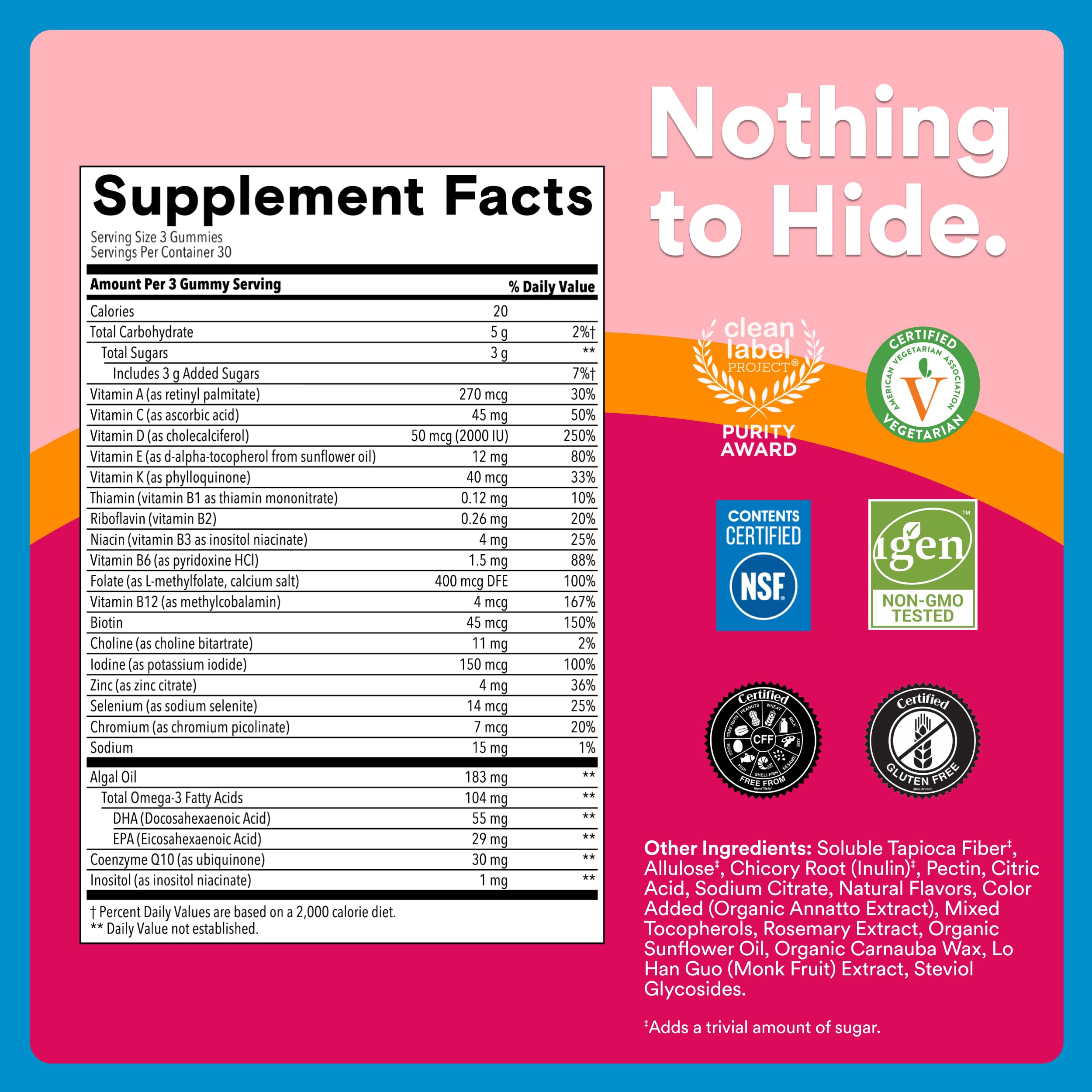 SmartyPants Women's Multivitamin Gummies with Omegas

