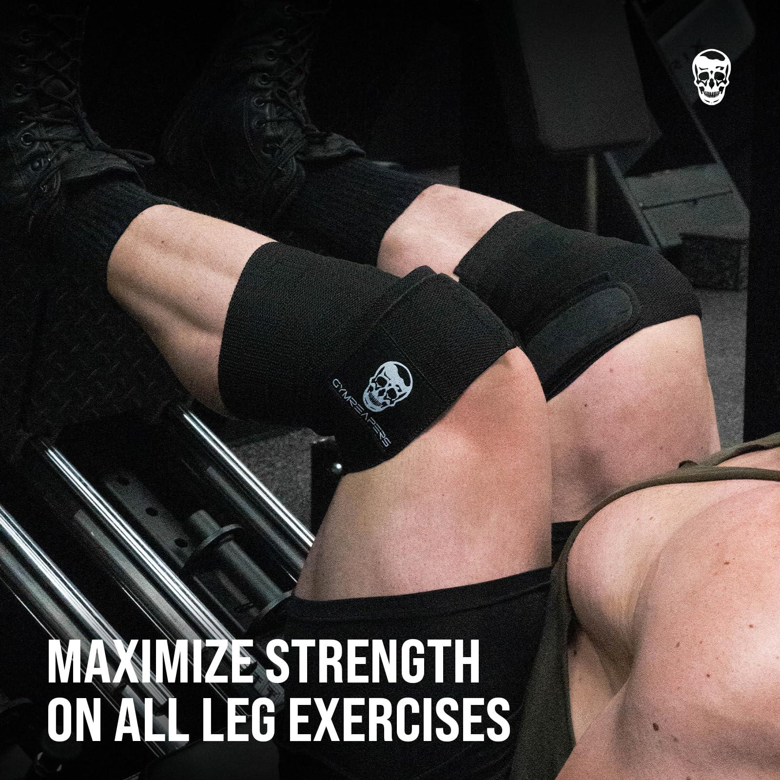 Gymreapers Knee Wraps 72 Inch for Squats and Powerlifting

