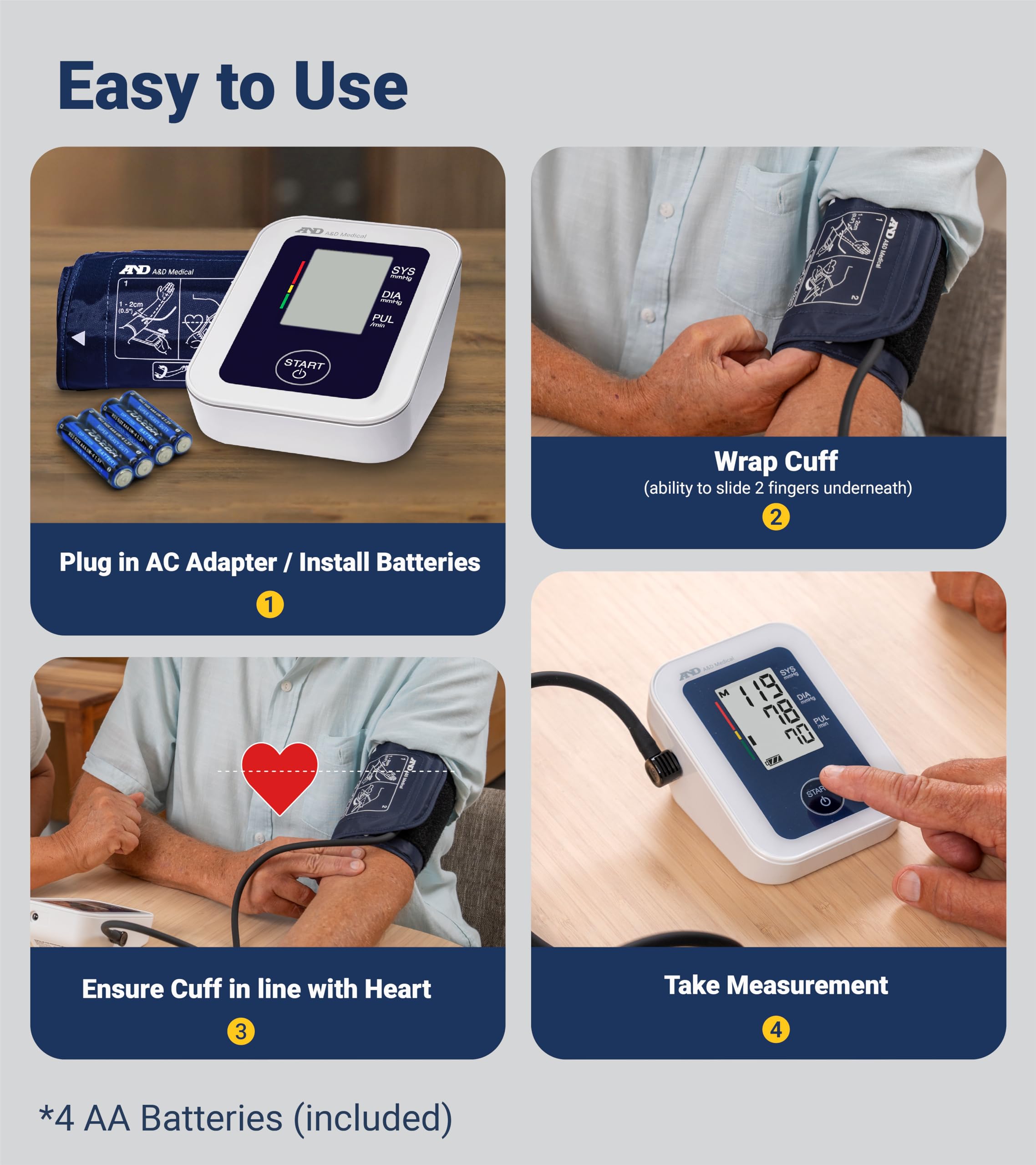 A&D UA-651 Blood Pressure Monitor – Upper Arm

