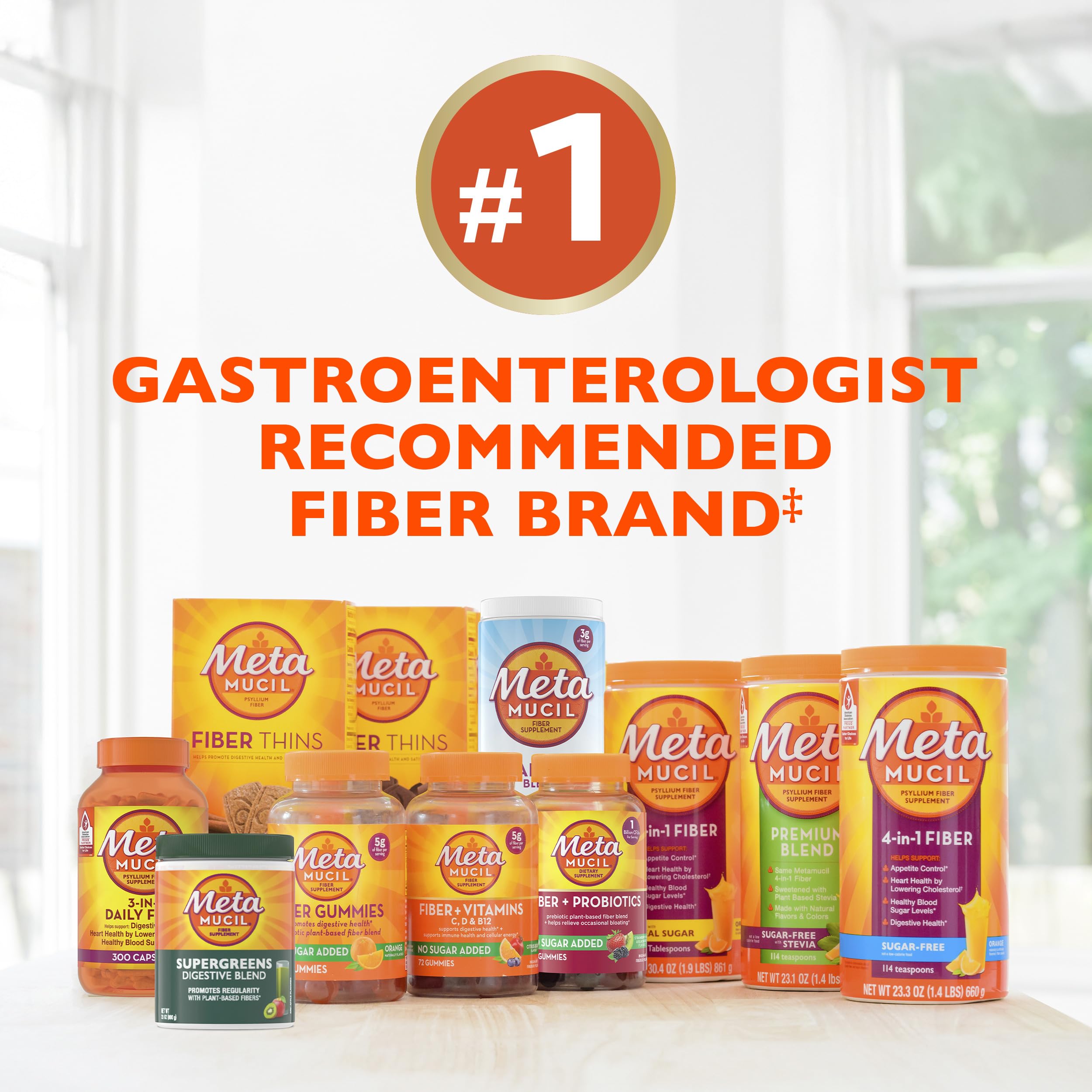 Metamucil Psyllium Husk Fiber Supplement - Digestive Health

