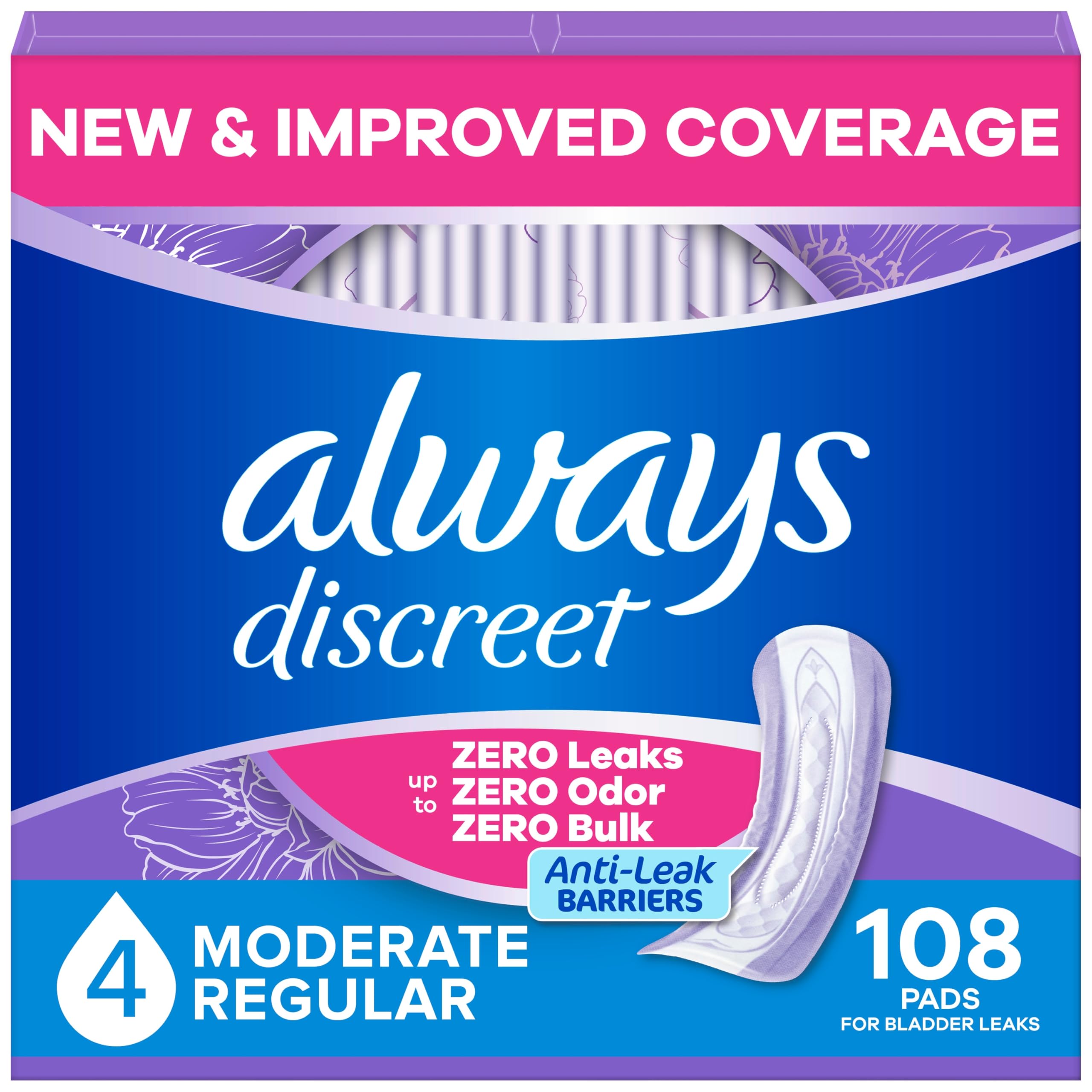 Always Discreet Incontinence Pads - Drier Protection


