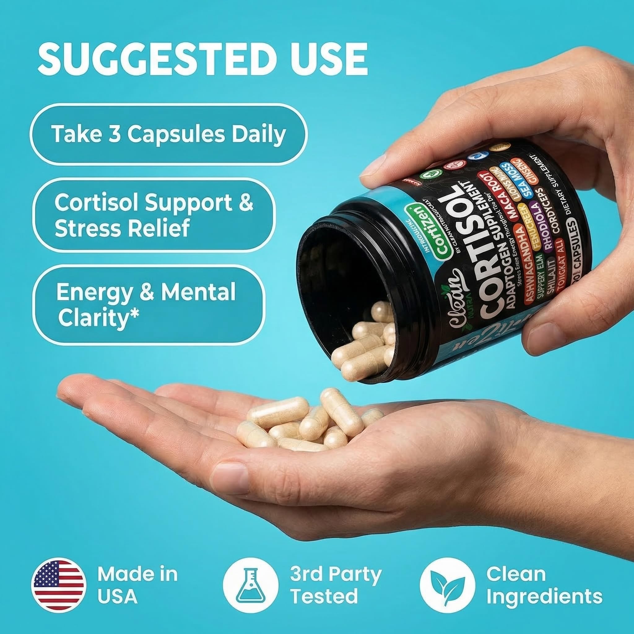 Cortisol Support Supplement for Wellness

