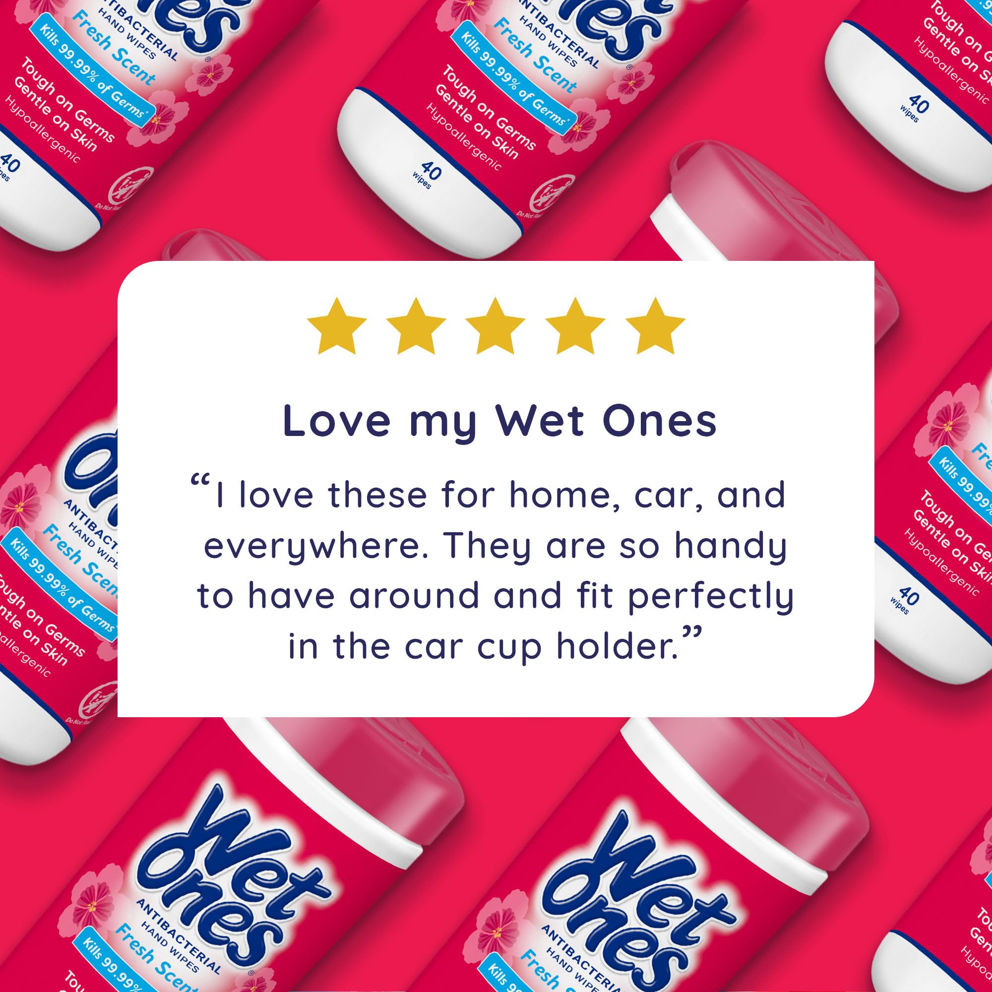 Wet Ones Antibacterial Hand Wipes with Aloe


