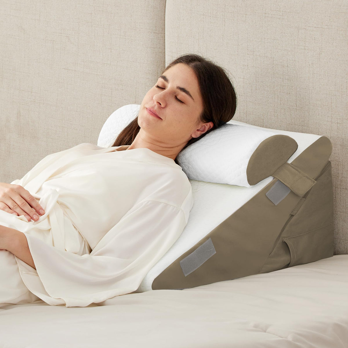 Ruqmuis 3-Piece Wedge Pillow Set for After Surgery
