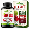 ForestLeaf Beet Root Capsules 1000mg Ginger Grape Seed