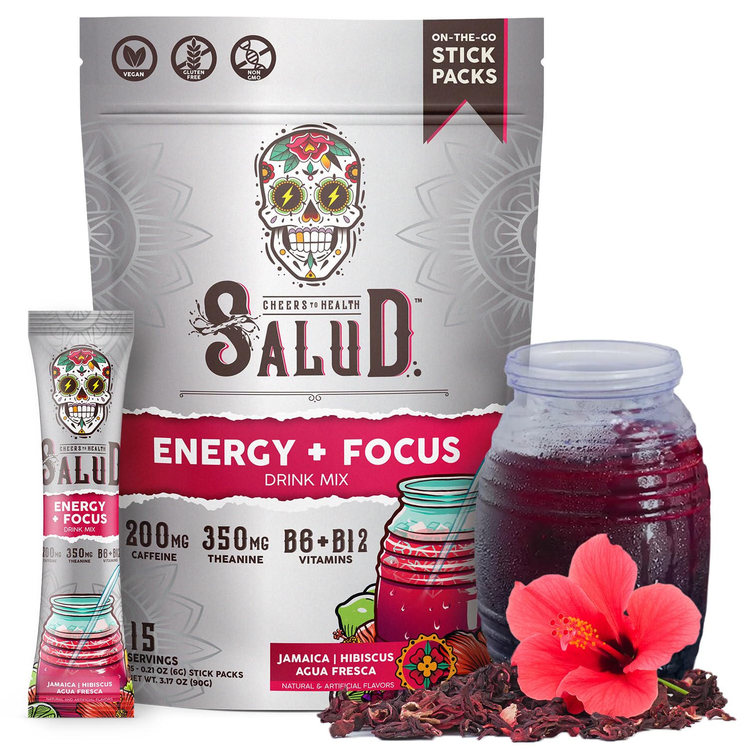 Salud 2-in-1 Energy Drink Powder + Focus

