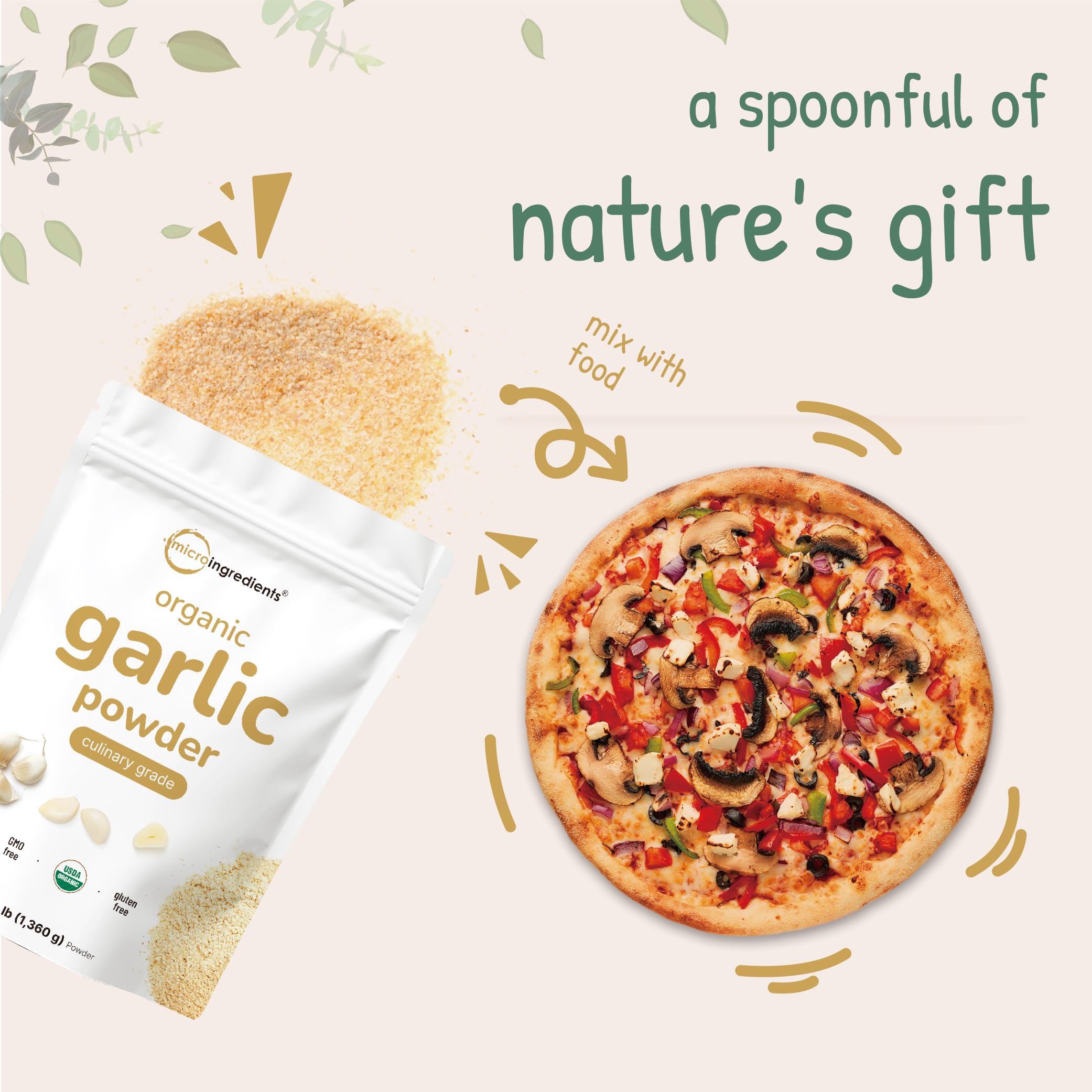 Micro Ingredients Organic Garlic Powder - Culinary Grade

