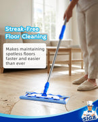 MR.SIGA Microfiber Mop Telescopic Stainless Handle


