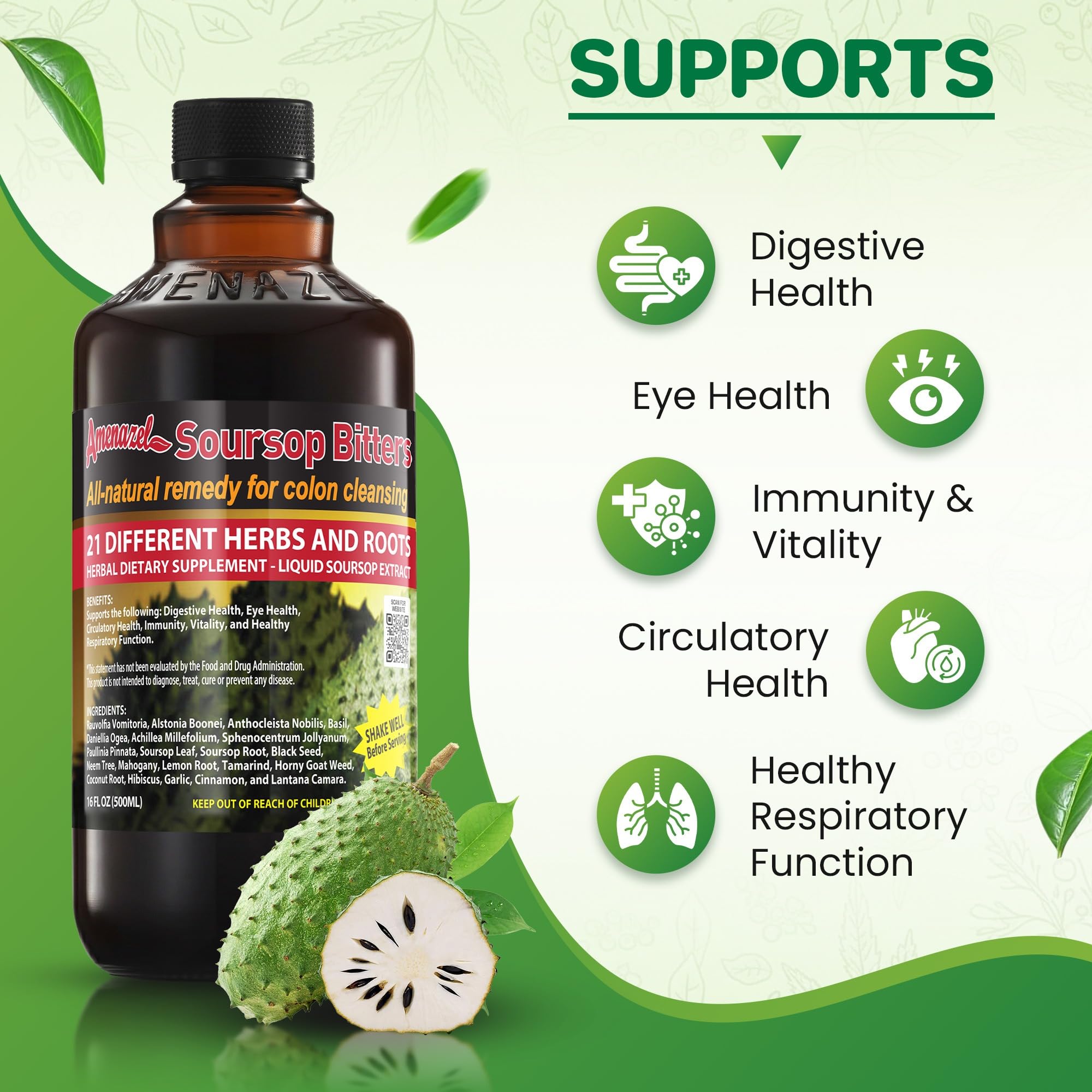 Amenazel Organic Bitters | 16 fl oz

