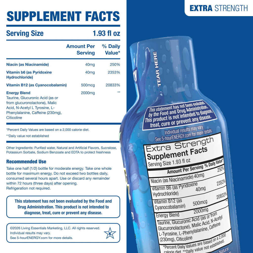 5-hour ENERGY Energy Shot - Fast-Acting On-the-Go

