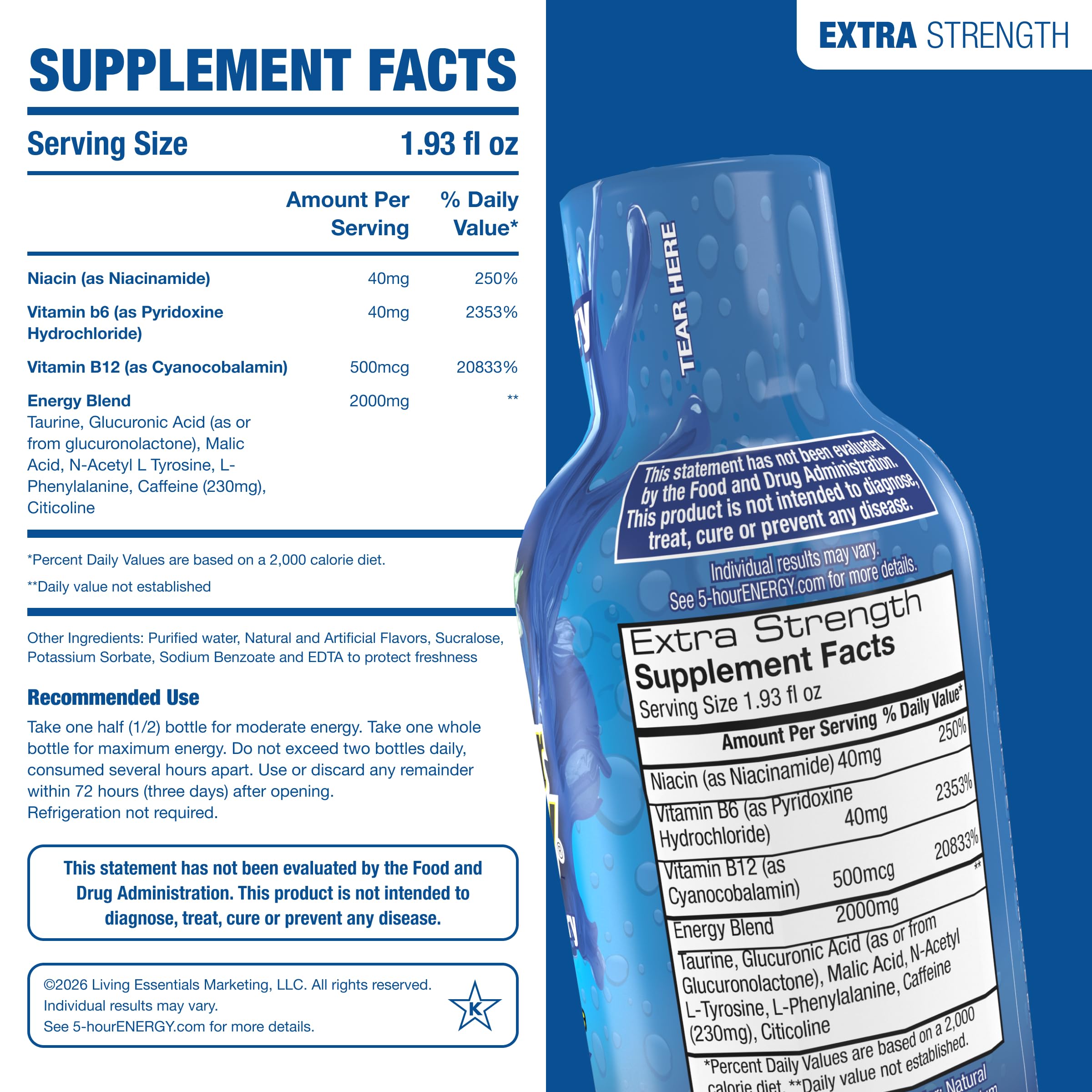 5-hour ENERGY Energy Shot - Fast-Acting On-the-Go

