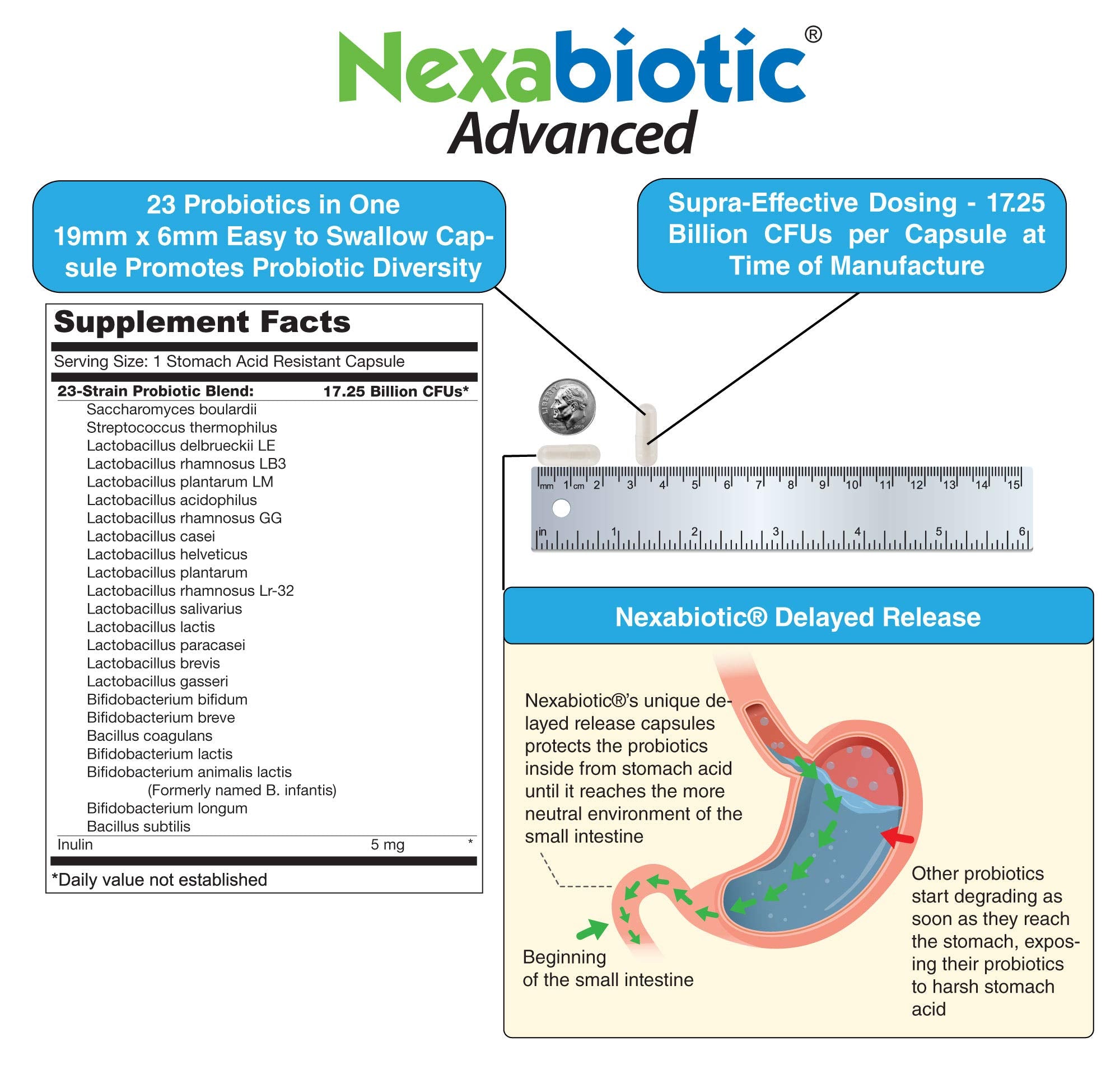 DrFormulas Nexabiotic Multi Probiotic 23-Strain Formula

