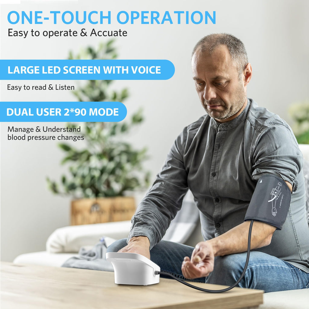 BESTEK Blood Pressure Monitor - Automatic Arm for Home Use

