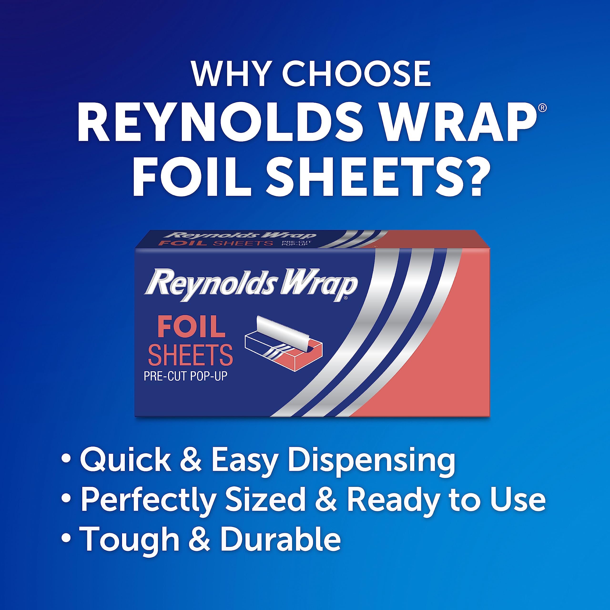 Reynolds Wrap Aluminum Foil - Pre-Cut Pop-Up Convenience

