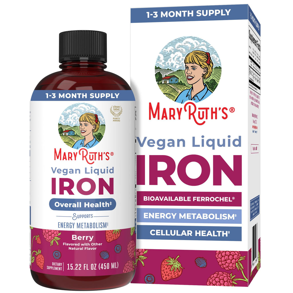 MaryRuth’s Liquid Iron Supplement Ferrous Bisglycinate