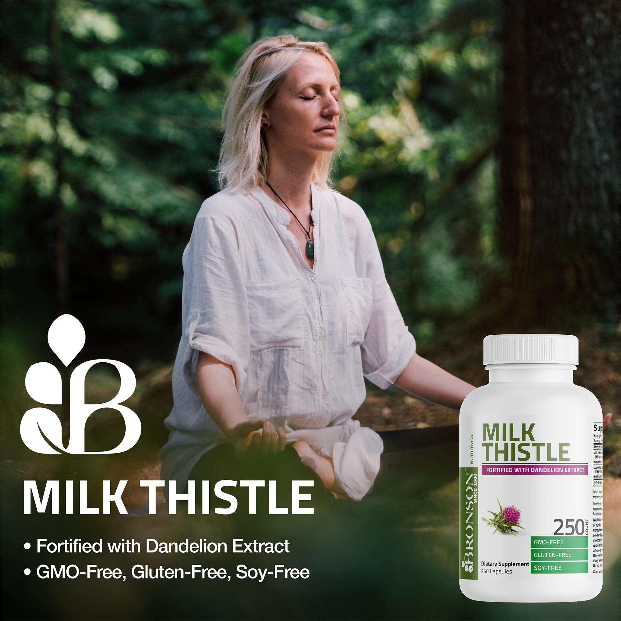 Bronson Milk Thistle Liver Support Capsules

