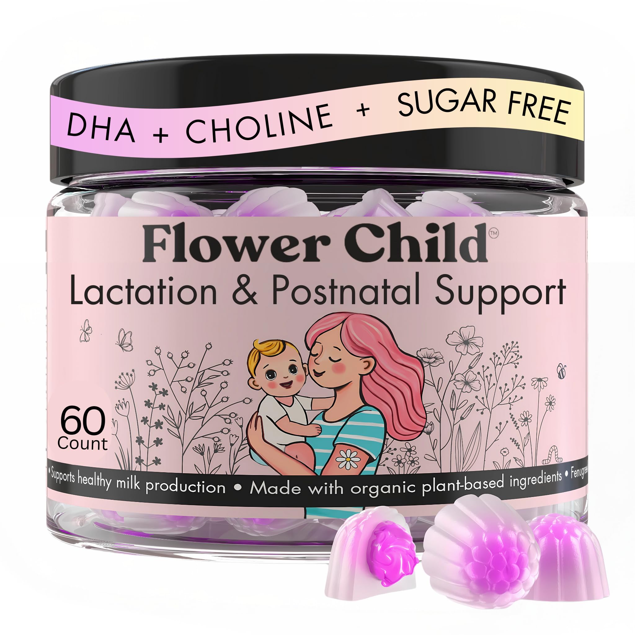 Flower Child Lactation Gummies for Milk Production

