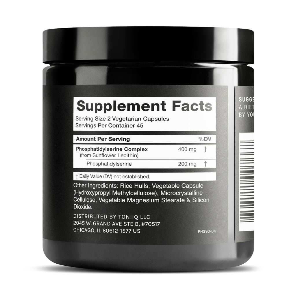 Toniiq Phosphatidylserine Supplement - Purity Tested

