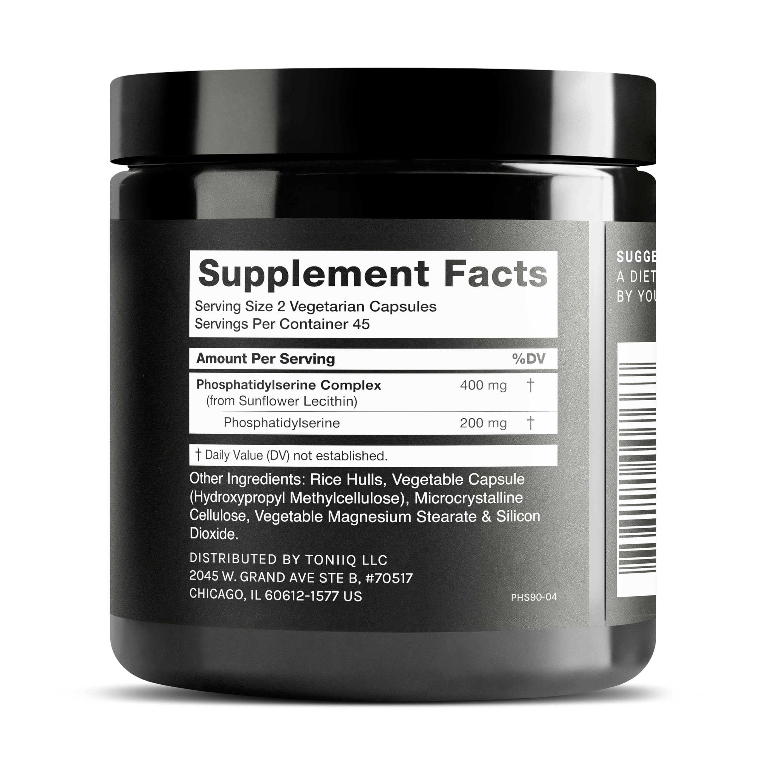 Toniiq Phosphatidylserine Supplement - Purity Tested

