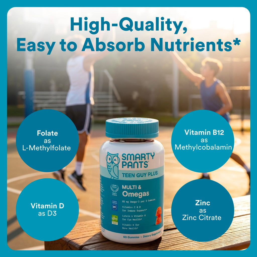 SmartyPants Teen Guy Multivitamin Gummies with Omegas

