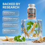 Clean Nutraceuticals Focus Formula Panax Ginseng Ginkgo

