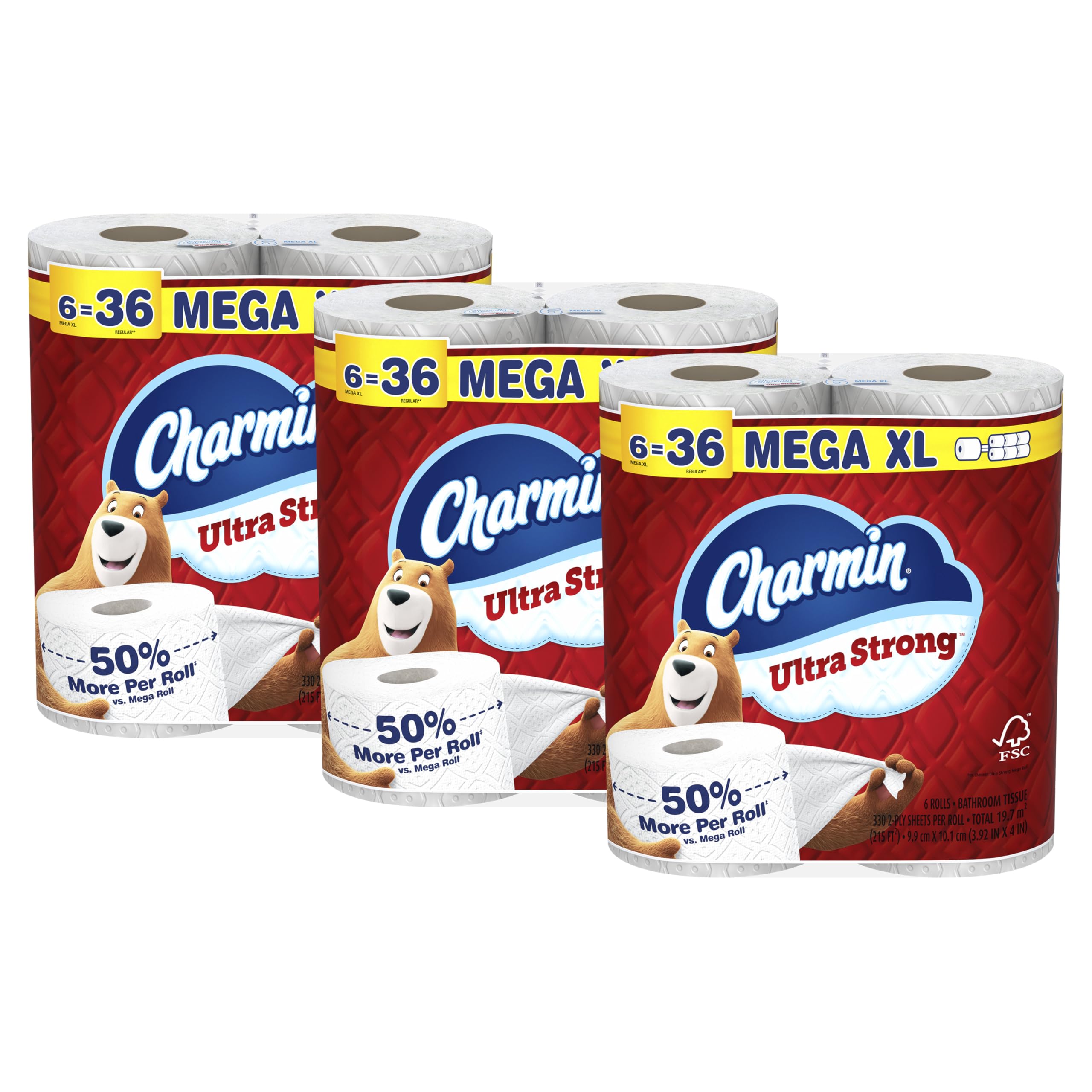 Charmin Ultra Strong Toilet Paper 2-Ply Diamond Weave


