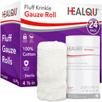 HEALQU Kerlix Gauze Bandage Roll Latex Free 6-Ply Cotton

