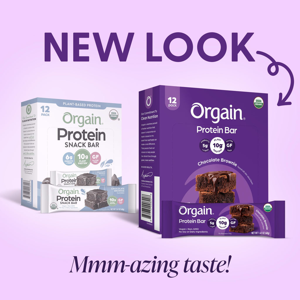 Orgain Organic Plant-Based Protein Bars | Dairy-Free Gluten-Free

