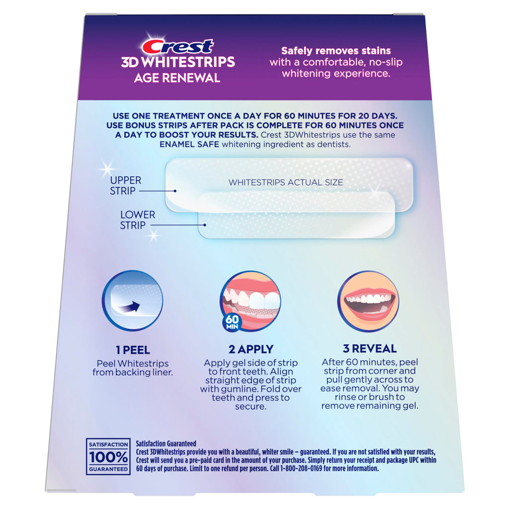 Crest Whitestrips Age Renewal Teeth Whitening Kit

